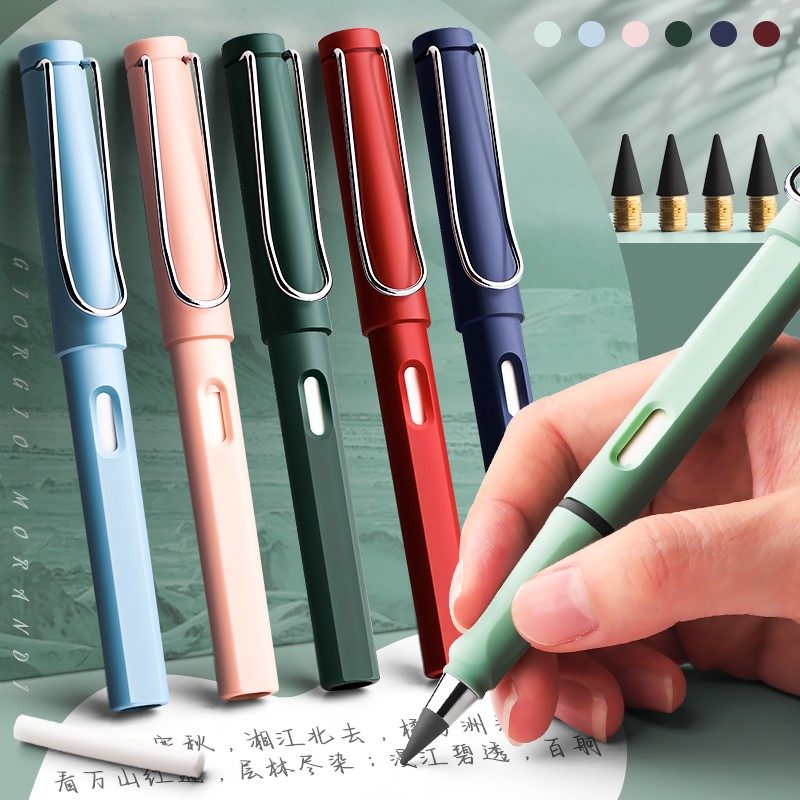 8 개/대 영원한 연필 무제한 쓰기 잉크 펜 마술 연필 쓰기 미술 스케치 편지지 카와이 펜 학교 용품
